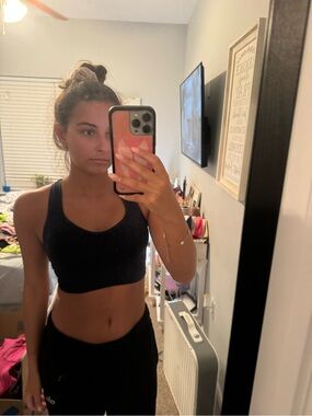 Dark blue Racerback Sports Bra - Sleek Everyday Support